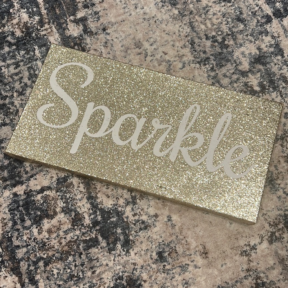 SPARKLE office/closet/vanity sign.
